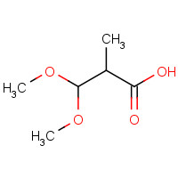 909731-52-8 3,3-dimethoxy-2-methylpropanoic acid chemical structure