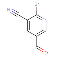 70416-48-7 2-bromo-5-formylpyridine-3-carbonitrile chemical structure