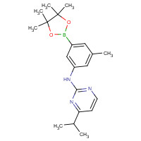 1312537-23-7 N-[3-methyl-5-(4,4,5,5-tetramethyl-1,3,2-dioxaborolan-2-yl)phenyl]-4-propan-2-ylpyrimidin-2-amine chemical structure