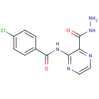 91961-77-2 4-chloro-N-[3-(hydrazinecarbonyl)pyrazin-2-yl]benzamide chemical structure