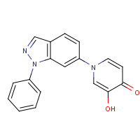 1333328-69-0 3-hydroxy-1-(1-phenylindazol-6-yl)pyridin-4-one chemical structure