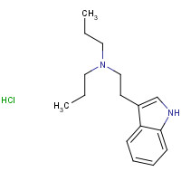 16382-06-2 N-[2-(1H-indol-3-yl)ethyl]-N-propylpropan-1-amine;hydrochloride chemical structure