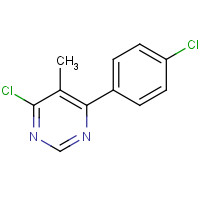 637352-98-8 4-chloro-6-(4-chlorophenyl)-5-methylpyrimidine chemical structure