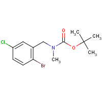 1611444-64-4 tert-butyl N-[(2-bromo-5-chlorophenyl)methyl]-N-methylcarbamate chemical structure