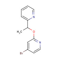 1610520-36-9 4-bromo-2-(1-pyridin-2-ylethoxy)pyridine chemical structure