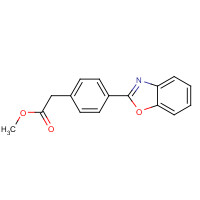 37135-41-4 methyl 2-[4-(1,3-benzoxazol-2-yl)phenyl]acetate chemical structure