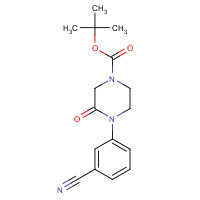 1284250-02-7 tert-butyl 4-(3-cyanophenyl)-3-oxopiperazine-1-carboxylate chemical structure