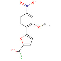 443123-41-9 5-(2-methoxy-4-nitrophenyl)furan-2-carbonyl chloride chemical structure