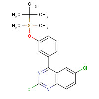 915693-38-8 tert-butyl-[3-(2,6-dichloroquinazolin-4-yl)phenoxy]-dimethylsilane chemical structure