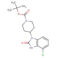 783368-09-2 tert-butyl 4-(4-chloro-2-oxo-3H-benzimidazol-1-yl)piperidine-1-carboxylate chemical structure