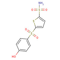 63033-36-3 5-(4-hydroxyphenyl)sulfonylthiophene-2-sulfonamide chemical structure