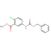 190270-14-5 methyl 2-chloro-5-(phenylmethoxycarbonylamino)benzoate chemical structure