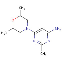 1023818-09-8 6-(2,6-dimethylmorpholin-4-yl)-2-methylpyrimidin-4-amine chemical structure