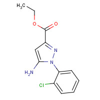 866838-00-8 ethyl 5-amino-1-(2-chlorophenyl)pyrazole-3-carboxylate chemical structure