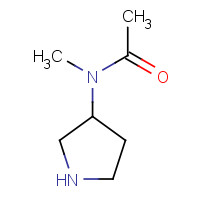 79286-87-6 N-methyl-N-pyrrolidin-3-ylacetamide chemical structure