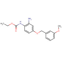 1043425-06-4 ethyl N-[2-amino-4-[(3-methoxyphenyl)methoxy]phenyl]carbamate chemical structure