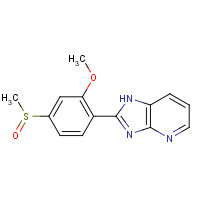 73384-60-8 2-(2-methoxy-4-methylsulfinylphenyl)-1H-imidazo[4,5-b]pyridine chemical structure