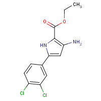 237435-75-5 ethyl 3-amino-5-(3,4-dichlorophenyl)-1H-pyrrole-2-carboxylate chemical structure