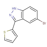 911305-81-2 5-bromo-3-thiophen-2-yl-1H-indazole chemical structure