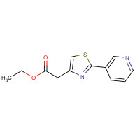 80653-69-6 ethyl 2-(2-pyridin-3-yl-1,3-thiazol-4-yl)acetate chemical structure