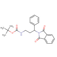 1047644-72-3 tert-butyl N-[3-(1,3-dioxoisoindol-2-yl)-3-phenylpropyl]carbamate chemical structure