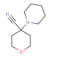 112799-19-6 4-piperidin-1-yloxane-4-carbonitrile chemical structure