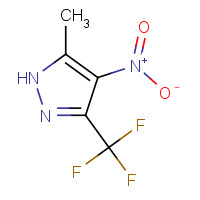 27116-80-9 5-methyl-4-nitro-3-(trifluoromethyl)-1H-pyrazole chemical structure