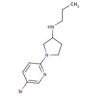 1160938-62-4 1-(5-bromopyridin-2-yl)-N-propylpyrrolidin-3-amine chemical structure