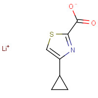 1180496-27-8 lithium;4-cyclopropyl-1,3-thiazole-2-carboxylate chemical structure