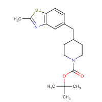 1263279-32-8 tert-butyl 4-[(2-methyl-1,3-benzothiazol-5-yl)methyl]piperidine-1-carboxylate chemical structure