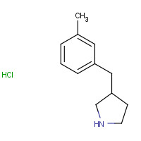 887594-96-9 3-[(3-methylphenyl)methyl]pyrrolidine;hydrochloride chemical structure
