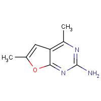 22727-43-1 4,6-dimethylfuro[2,3-d]pyrimidin-2-amine chemical structure