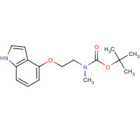 203921-48-6 tert-butyl N-[2-(1H-indol-4-yloxy)ethyl]-N-methylcarbamate chemical structure