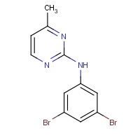 1312535-44-6 N-(3,5-dibromophenyl)-4-methylpyrimidin-2-amine chemical structure