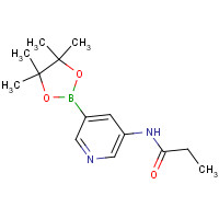 1171891-19-2 N-[5-(4,4,5,5-tetramethyl-1,3,2-dioxaborolan-2-yl)pyridin-3-yl]propanamide chemical structure