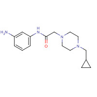1252019-34-3 N-(3-aminophenyl)-2-[4-(cyclopropylmethyl)piperazin-1-yl]acetamide chemical structure