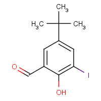 71064-03-4 5-tert-butyl-2-hydroxy-3-iodobenzaldehyde chemical structure