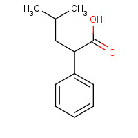 14320-58-2 4-methyl-2-phenylpentanoic acid chemical structure