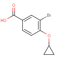 1243470-34-9 3-bromo-4-cyclopropyloxybenzoic acid chemical structure
