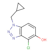 1257327-85-7 4-chloro-1-(cyclopropylmethyl)benzotriazol-5-ol chemical structure