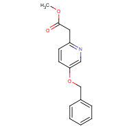848318-16-1 methyl 2-(5-phenylmethoxypyridin-2-yl)acetate chemical structure