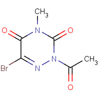 15870-76-5 2-acetyl-6-bromo-4-methyl-1,2,4-triazine-3,5-dione chemical structure