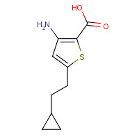 947176-02-5 3-amino-5-(2-cyclopropylethyl)thiophene-2-carboxylic acid chemical structure
