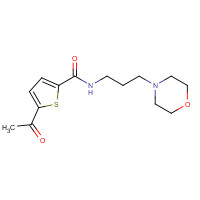 925920-48-5 5-acetyl-N-(3-morpholin-4-ylpropyl)thiophene-2-carboxamide chemical structure