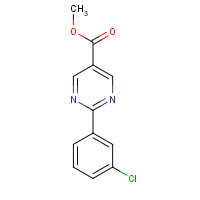 1263059-68-2 methyl 2-(3-chlorophenyl)pyrimidine-5-carboxylate chemical structure