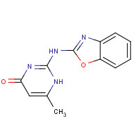 86328-33-8 2-(1,3-benzoxazol-2-ylamino)-6-methyl-1H-pyrimidin-4-one chemical structure