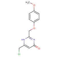 266679-47-4 6-(chloromethyl)-2-[(4-methoxyphenoxy)methyl]-1H-pyrimidin-4-one chemical structure