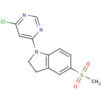 1145658-37-2 1-(6-chloropyrimidin-4-yl)-5-methylsulfonyl-2,3-dihydroindole chemical structure