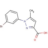 784142-84-3 1-(3-bromophenyl)-5-methylpyrazole-3-carboxylic acid chemical structure