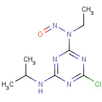 56525-09-8 N-[4-chloro-6-(propan-2-ylamino)-1,3,5-triazin-2-yl]-N-ethylnitrous amide chemical structure